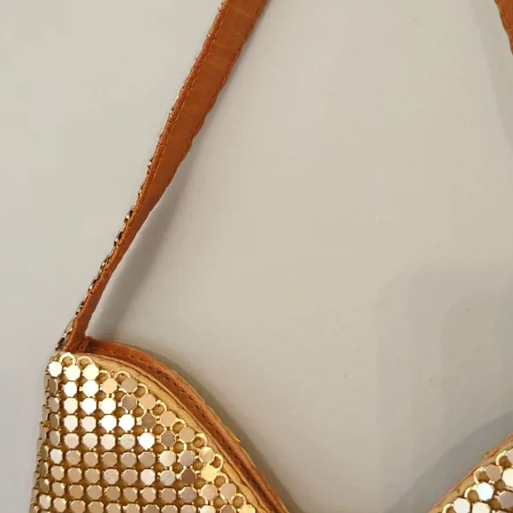 Gold mini evening bag - Picture 3 of 6